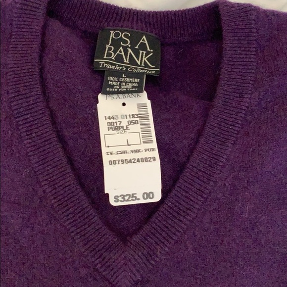NWT Jos A Bank Cashmere Sweater - Picture 2 of 2